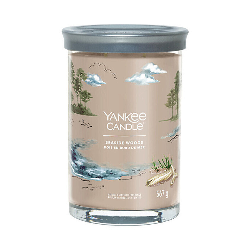 Изображение товара Яркая ароматическая свеча Seaside Woods от Yankee Candle 567 г для уюта и релакса