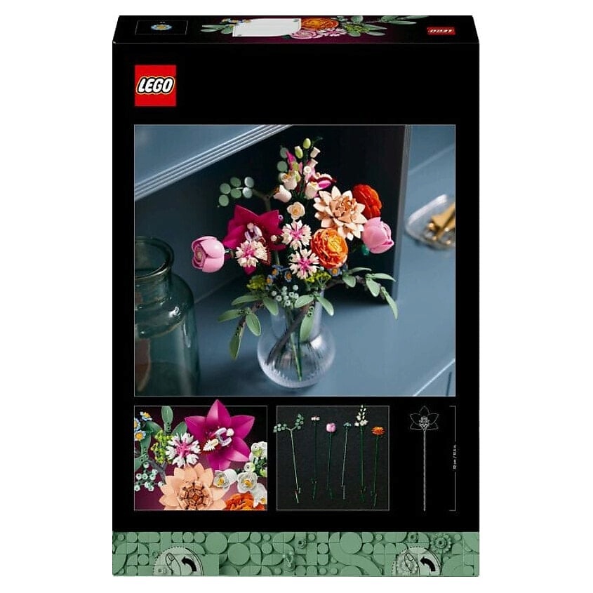 Изображение товара LEGO Конструктор Ботанический розовый цветок из серии Botanical Collection 749 деталей