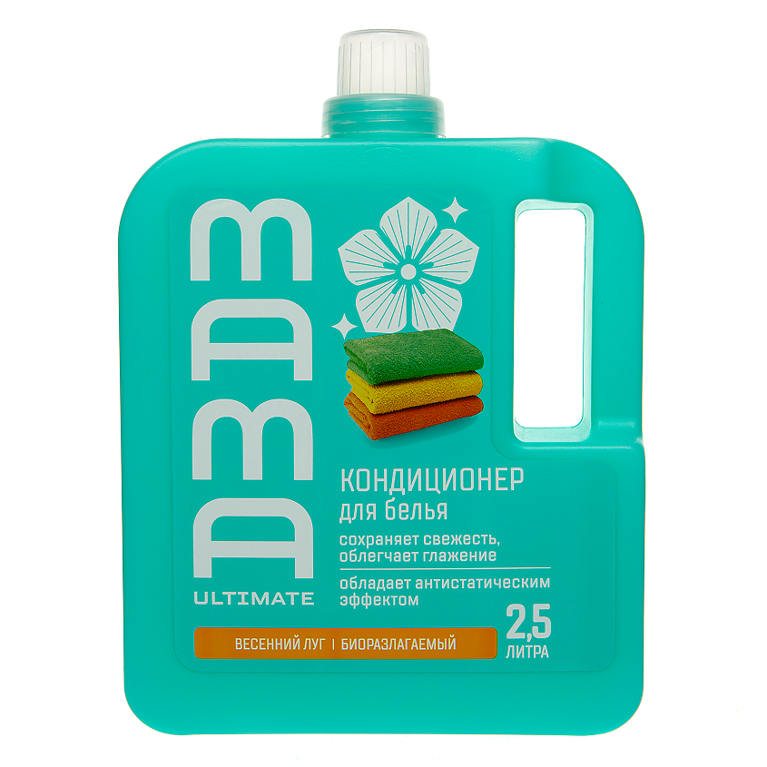 Изображение товара Кондиционер для белья антистатический Mama Ultimate весенний луг 2,5л