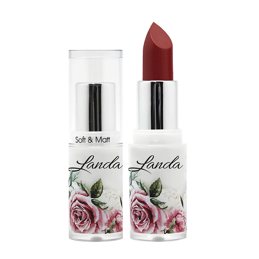 Изображение товара Помада для губ LANDA BRAND № 30 cherry brandy матовая насыщенная 4 г