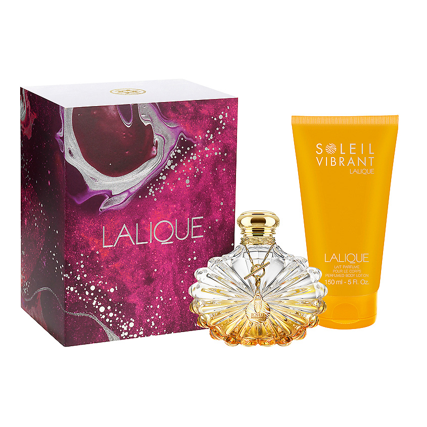 Изображение товара LALIQUE Набор женский SOLEIL VIBRANT, Парфюмерная вода, спрей 100 мл + Лосьон для тела 150 мл