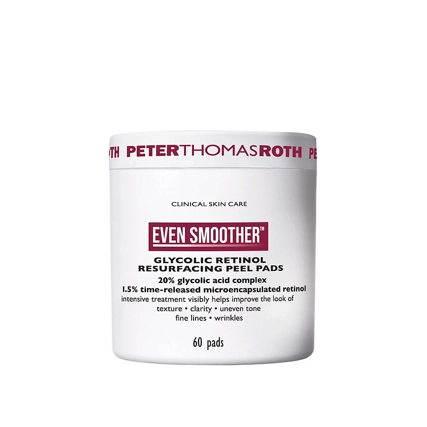 Изображение товара PETER THOMAS ROTH Ошелушивающие диски Even Smoother Glycolic Retinol Peel, 60 шт.