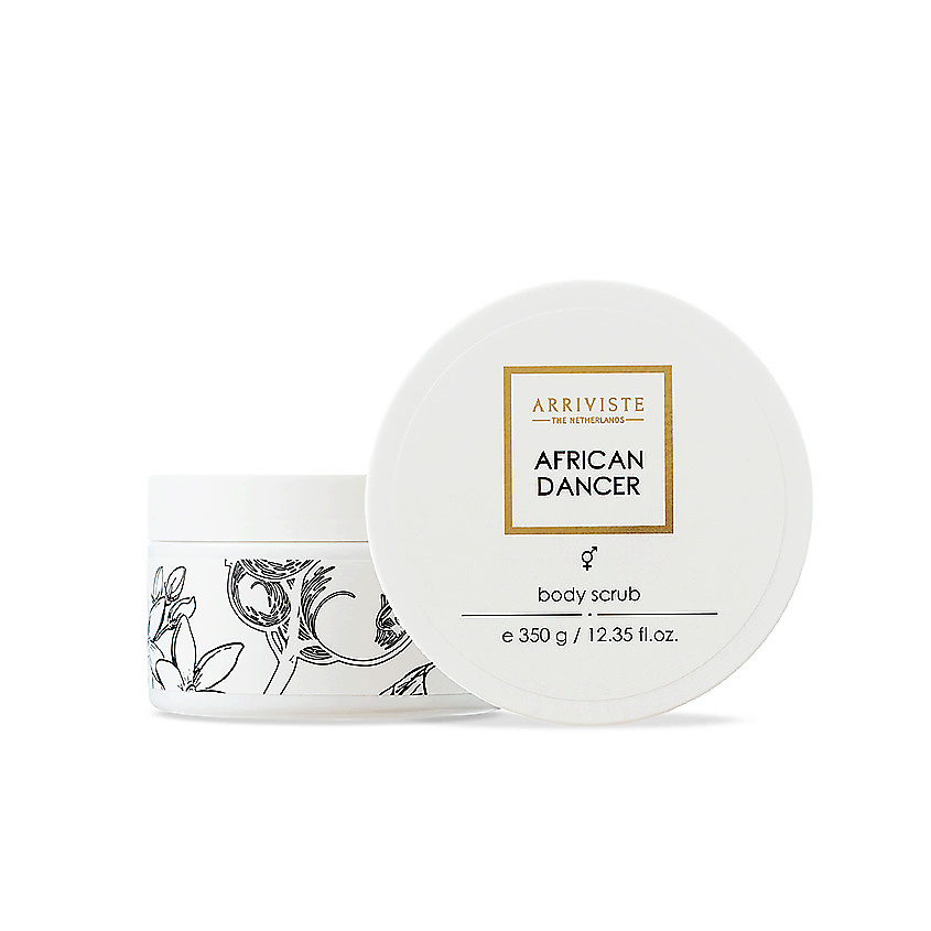 Изображение товара Парфюмированный скраб для тела African Dancer 350 мл от ARRIVISTE натуральный уход и аромат