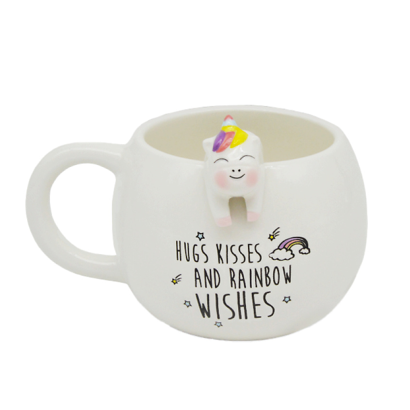 Изображение товара MANDARIN DECOR Кружка керамическая для кофе и чая с фигуркой, цвет: белый; 350 мл