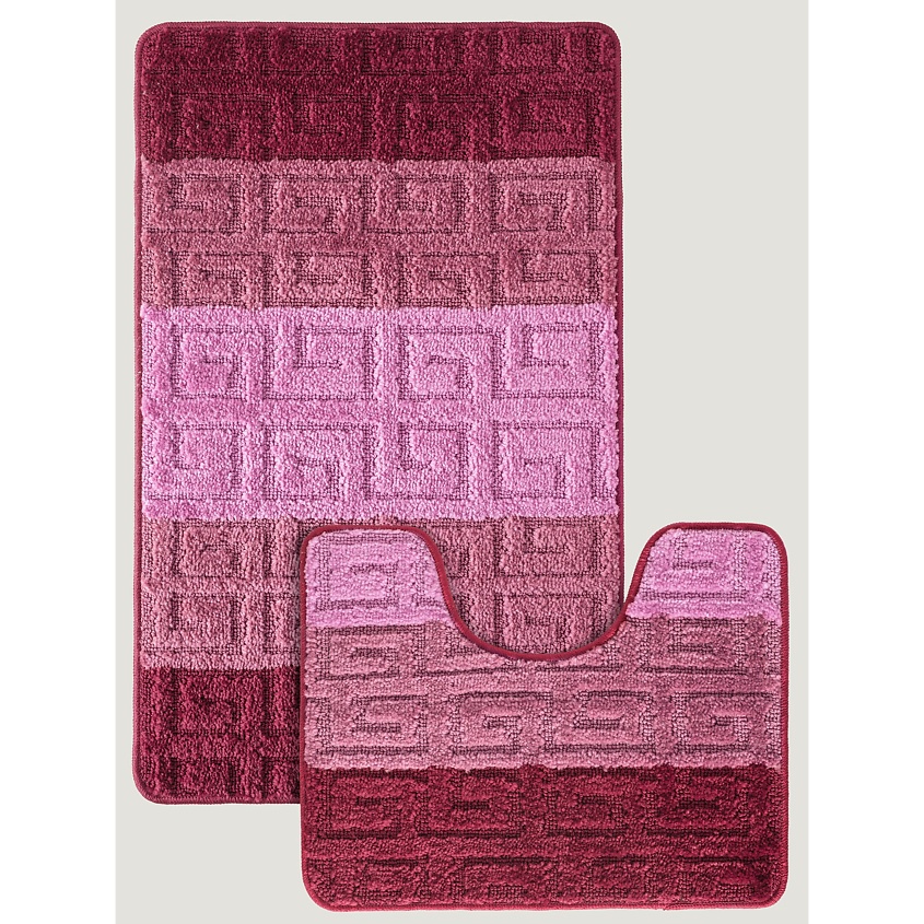 Изображение товара KARNA Набор ковриков для ванной, Розовый