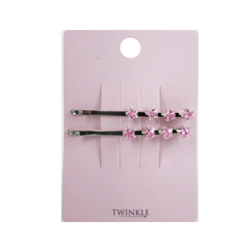 Изображение товара Заколки для волос TWINKLE Pink Stones, 2 шт.