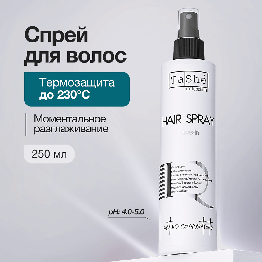 Изображение товара Несмываемый IQ-спрей для волос TASHE PROFESSIONAL 250 мл увлажнение и восстановление