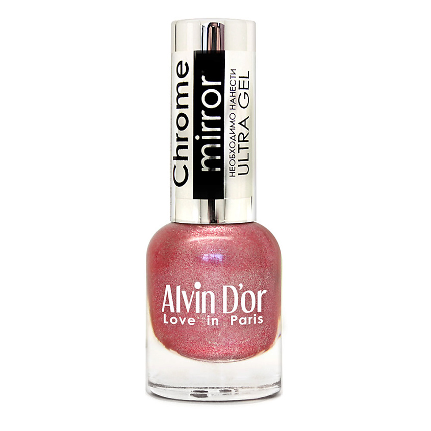Изображение товара ALVIN D’OR Лак для ногтей CHROME MIRROR, 16 Зеркальная ягода