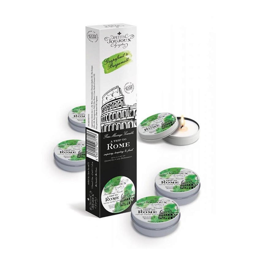 Изображение товара Набор из 5 массажных свечей PETITS JOUJOUX Rome Refill