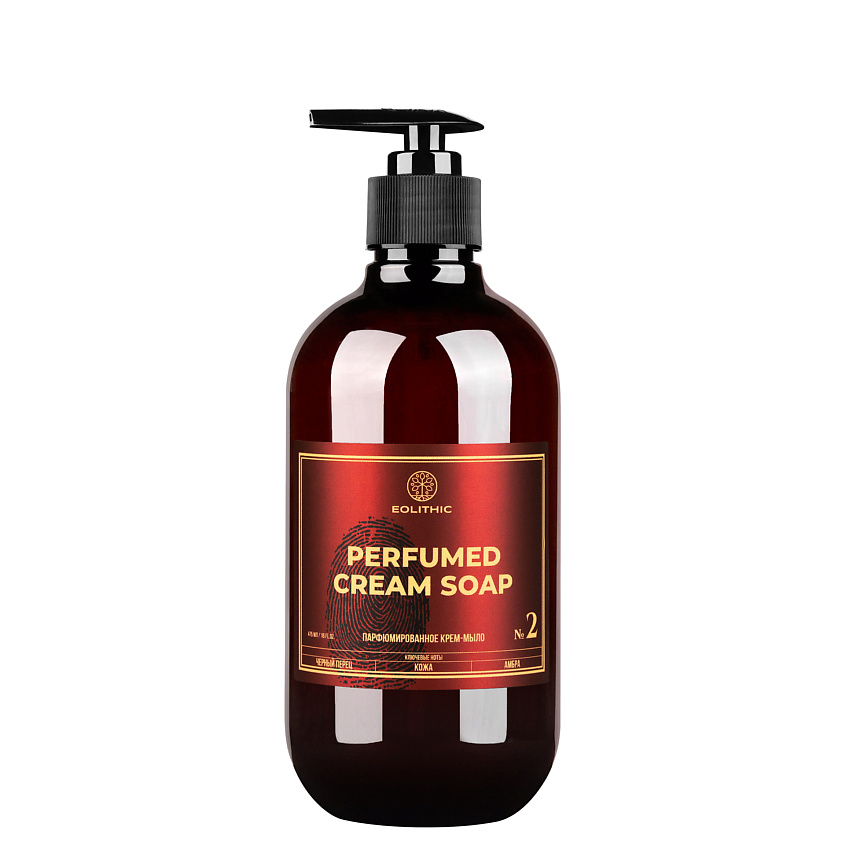 Изображение товара EOLITHIC Мыло парфюмированное, крем-мыло PERFUMED CREAM SOAP, EOLITHIC PERFUMED CREAM SOAP №2 - Черный перец, Кожа, Амбра 475 мл