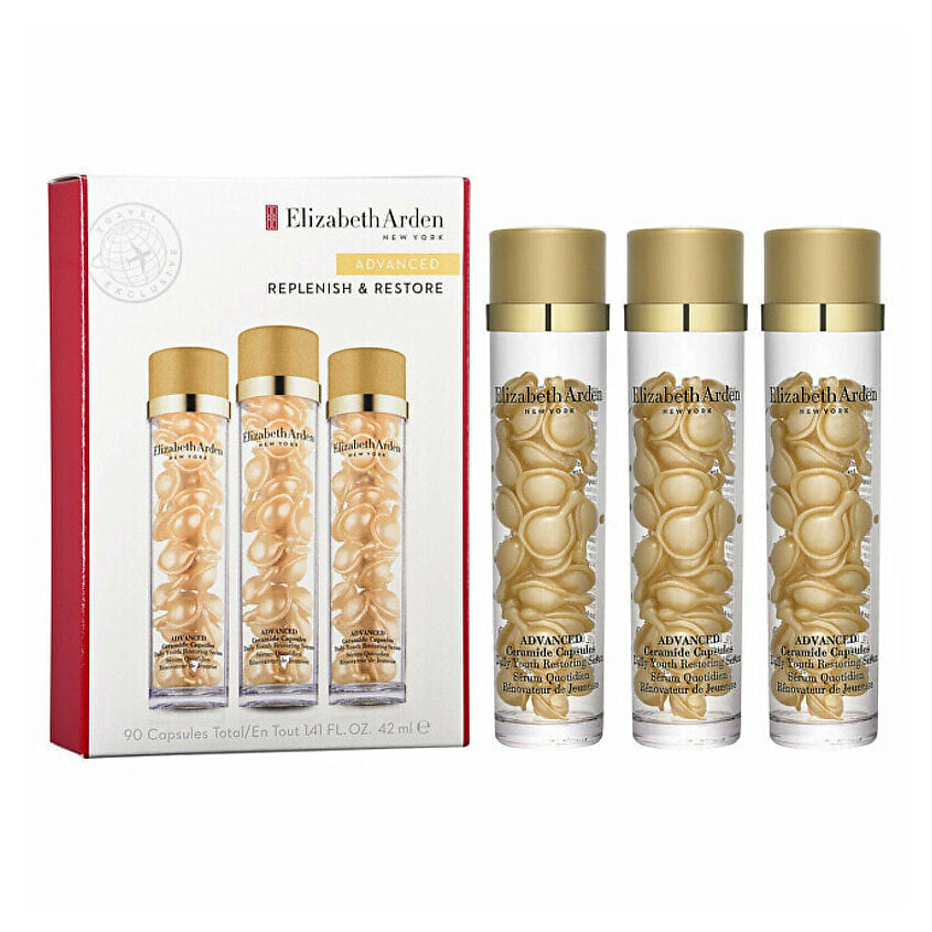 Изображение товара ELIZABETH ARDEN Набор Replenish & Restore Advanced Ceramide Capsules, 3 x 30 шт.