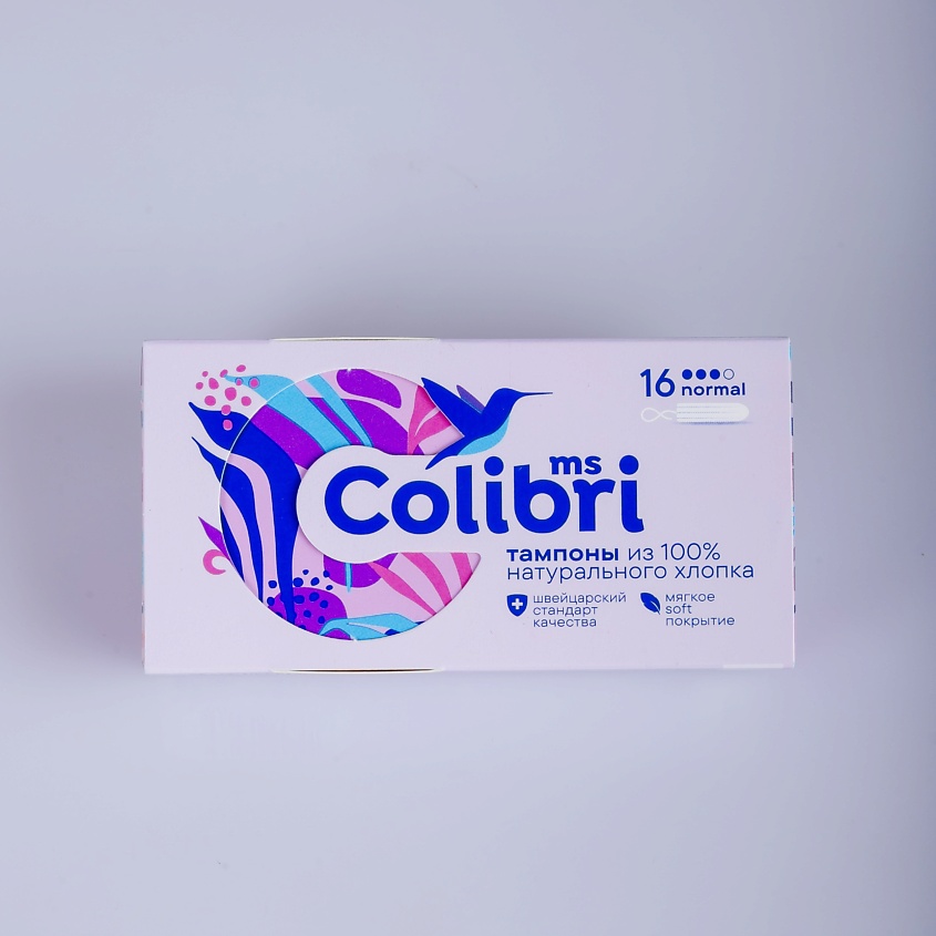 Изображение товара MISS COLIBRI Тампоны Miss Colibri normal 16 шт, 3 капли