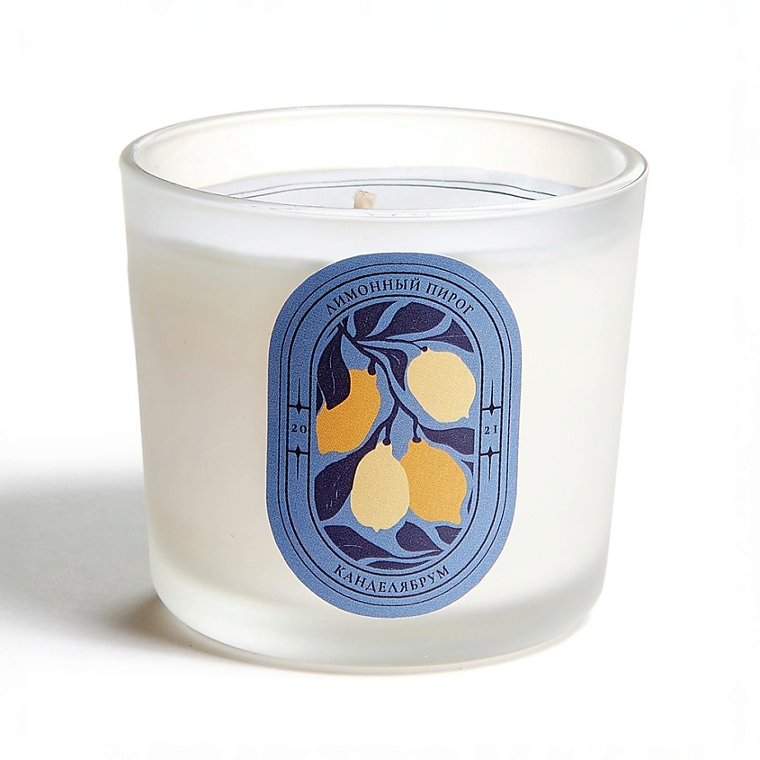Изображение товара Ароматическая свеча Лимонный пирог Канделябрум 80 г с натуральным составом
