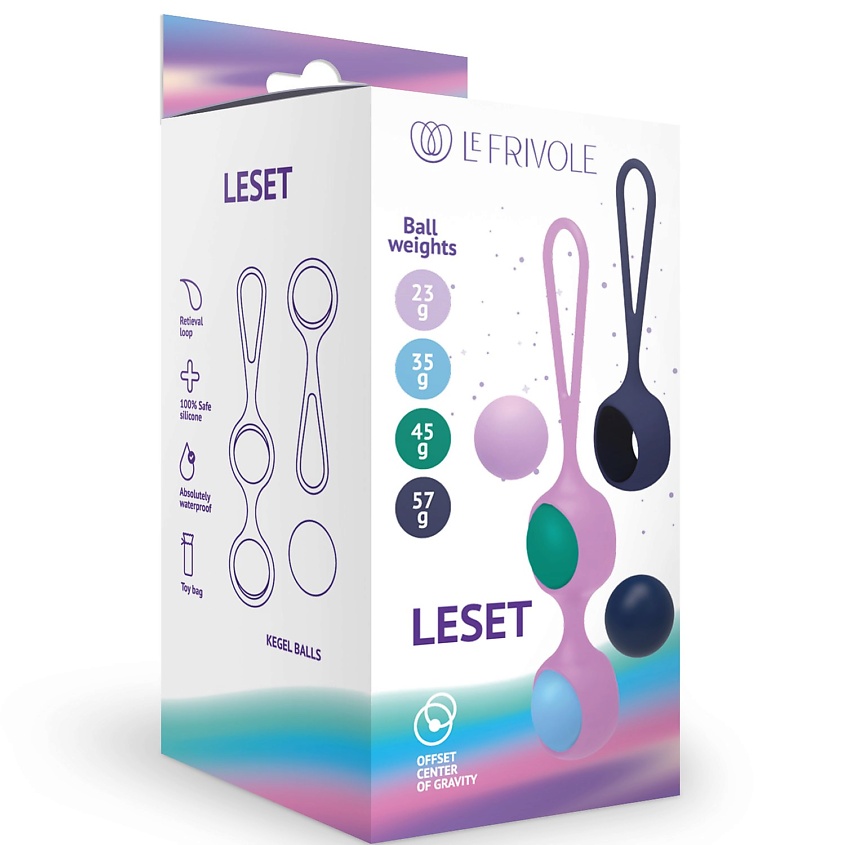 Изображение товара LE FRIVOLE Вагинальный тренажер со сменными шариками Leset, многоцветный (LYRA), 1 шт.