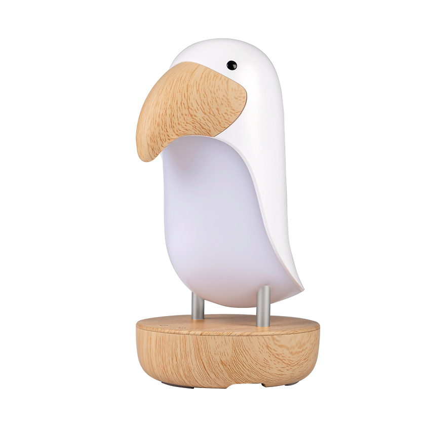 Изображение товара Настольная лампа в форме тукана светильник ночник USB диммер тепло свет