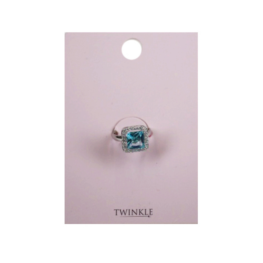 Изображение товара Кольцо Light Blue Square Twinkle для женщин стильное недорогое украшение