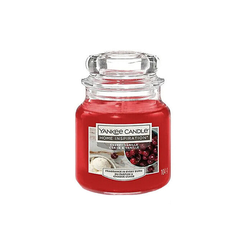 Изображение товара Ароматическая свеча Cherry Vanilla 104 г Yankee Candle для уюта и расслабления