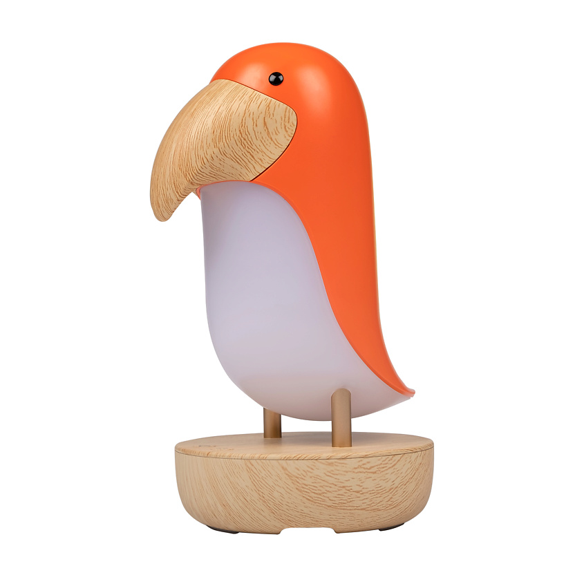 Изображение товара Настольная лампа светильник-ночник в форме тукана с диммером USB-type-C