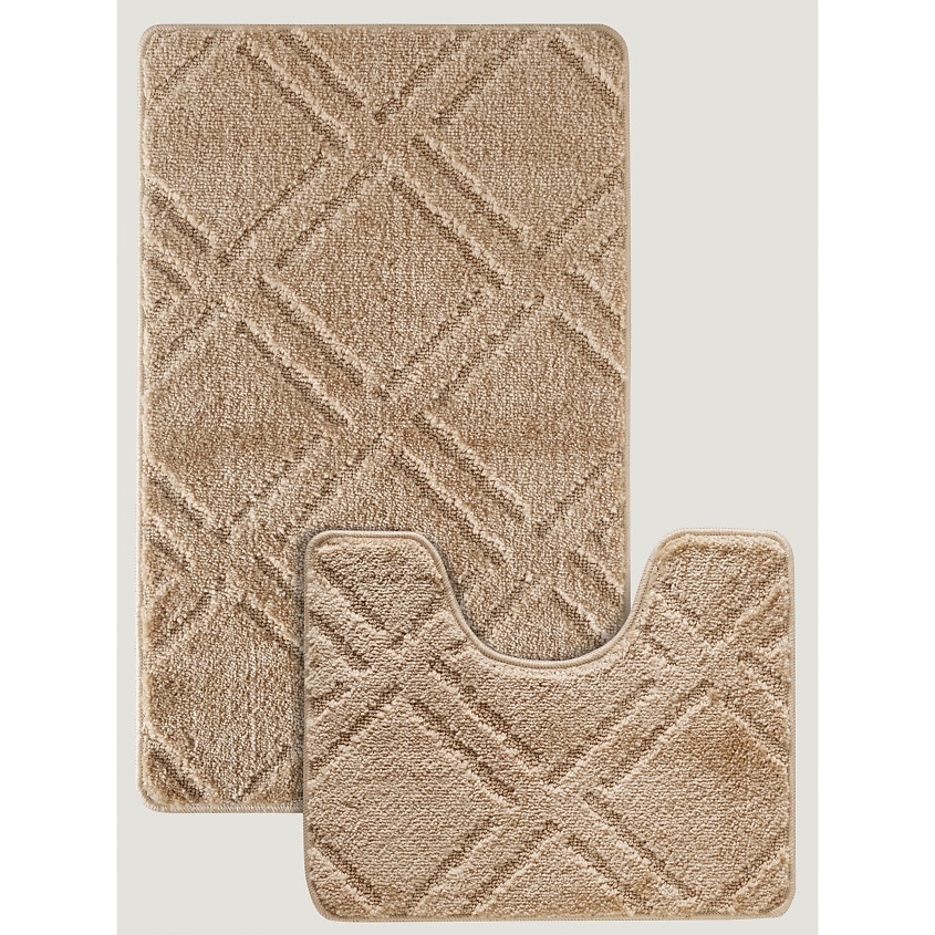 Изображение товара KARNA Набор ковриков для ванной, Светло-коричневый