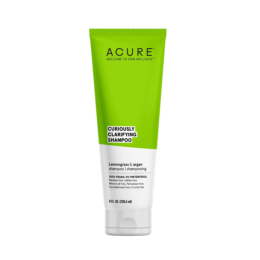 Изображение товара ACURE Шампунь для глубокого очищения Лемонграсс и Арган, 236,5 мл.