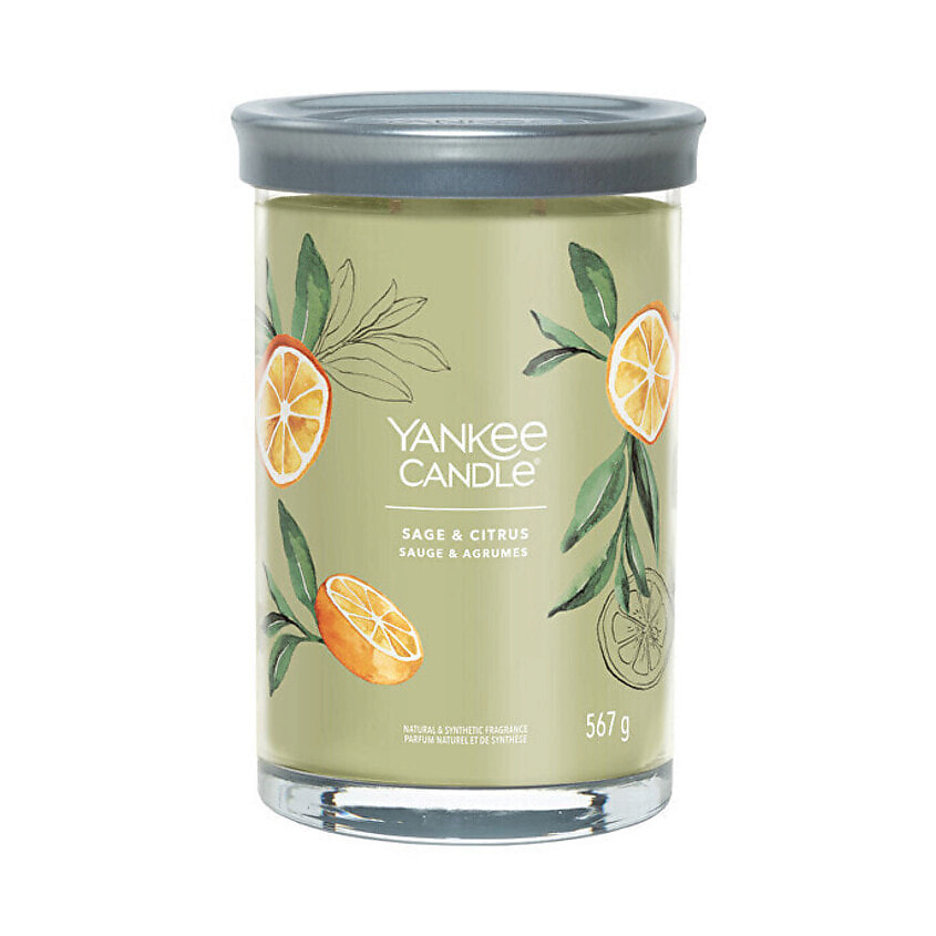 Изображение товара Ароматическая свеча Sage & Citrus 567 г от YANKEE CANDLE для уюта и расслабления