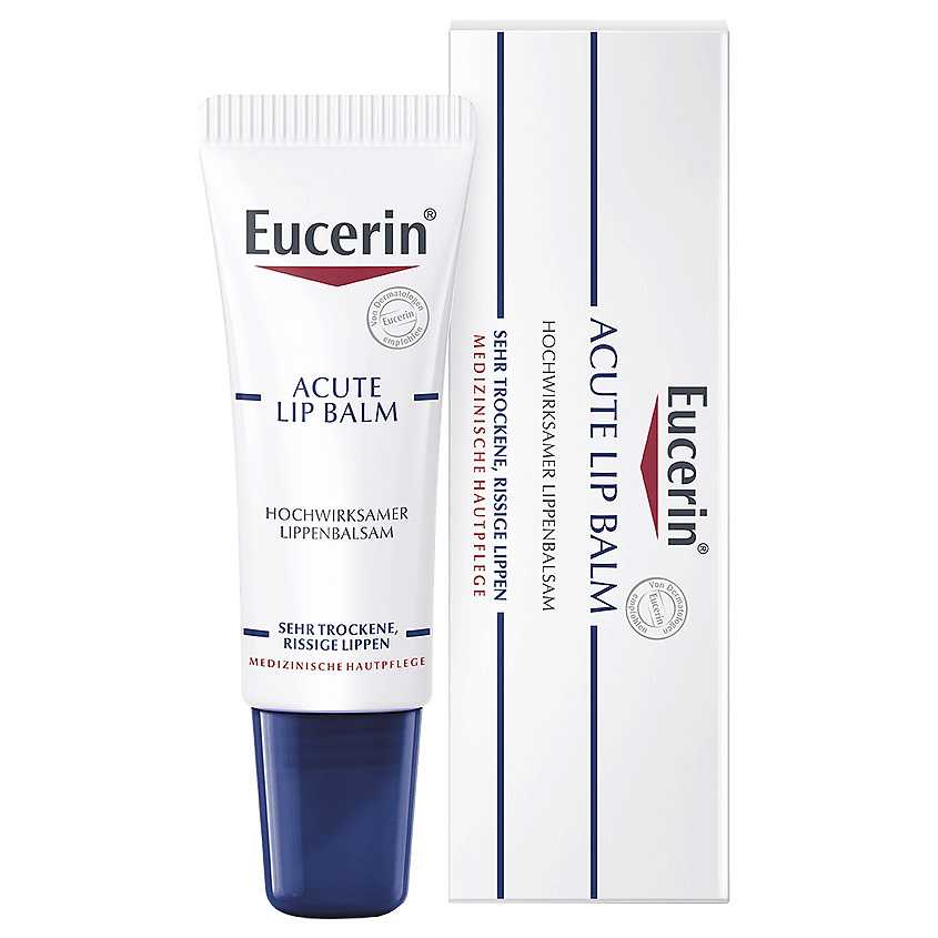 Изображение товара Успокаивающий увлажняющий бальзам для губ EUCERIN 10 мл для взрослых и детей