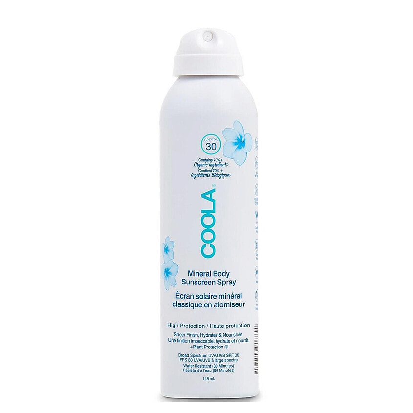 Изображение товара COOLA Солнцезащитный спрей для тела Mineral Body Sunscreen Spray SPF 30, 148 мл
