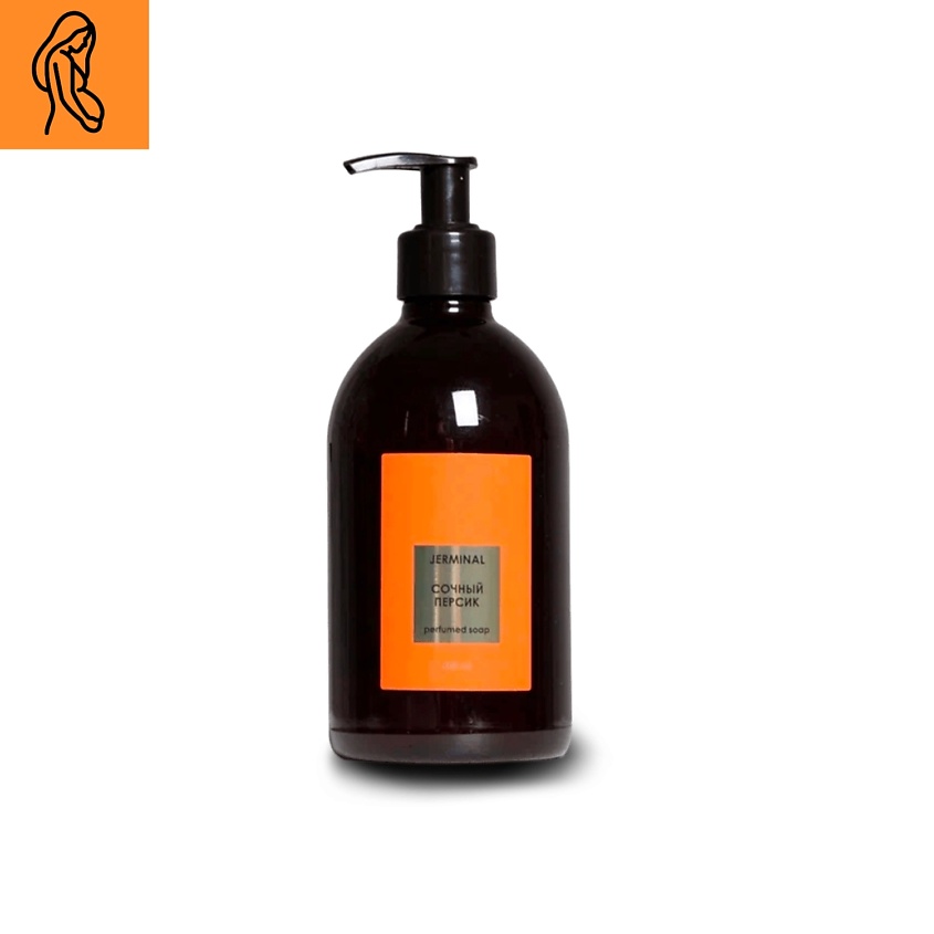 Изображение товара JERMINAL COSMETICS Жидкое мыло парфюмированное Персик, 500 мл.