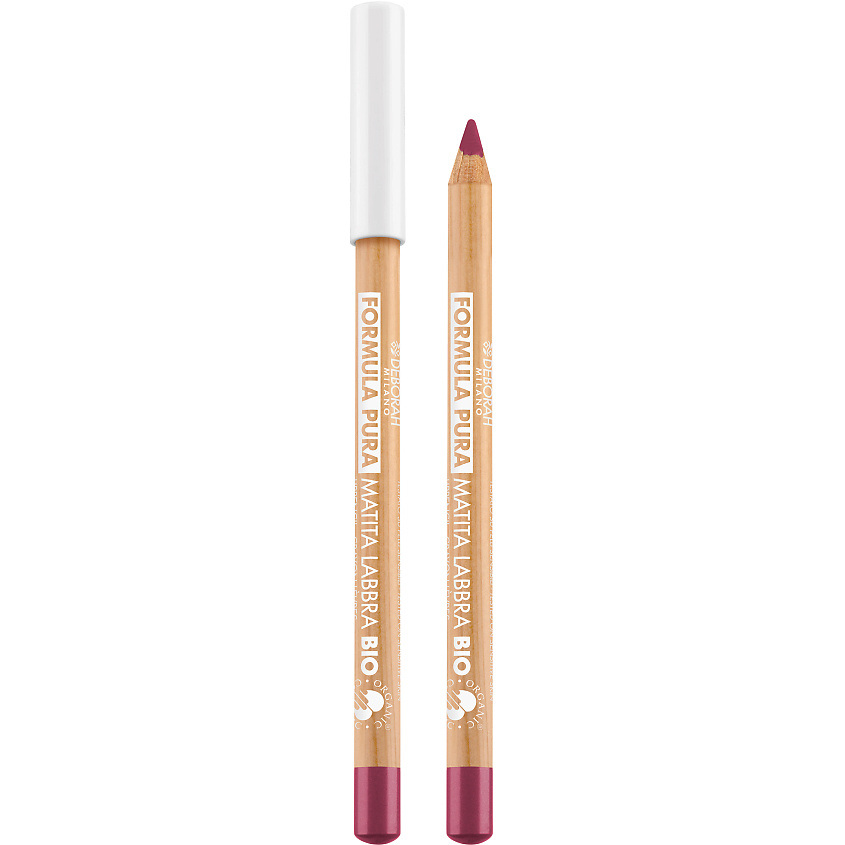 Изображение товара DEBORAH MILANO Карандаш для губ Formula Pura Organic Lip Pencil, № 07 Фиолетовый, 1,2гр