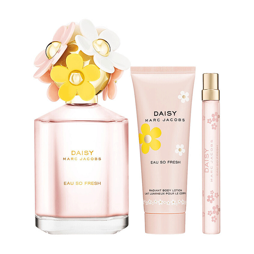 Изображение товара MARC JACOBS Набор Daisy Eau So Fresh: Туалетная вода + Миниатюра + Лосьон, 125 мл + 10 мл + 75 мл