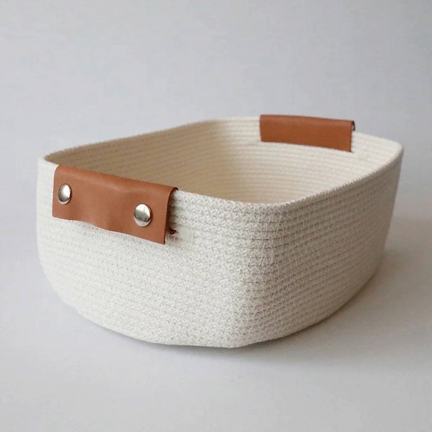 Изображение товара OLALA HOME Корзина с кожаными ручками, 1 шт.