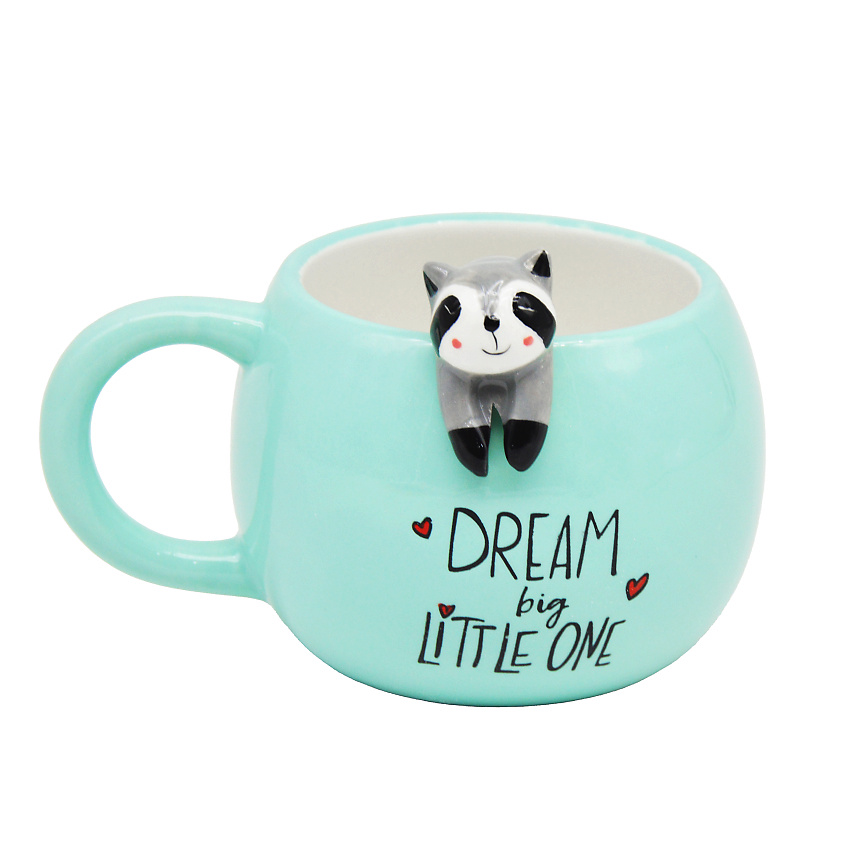 Изображение товара MANDARIN DECOR Кружка керамическая для кофе и чая с фигуркой, цвет: голубой; 350 мл