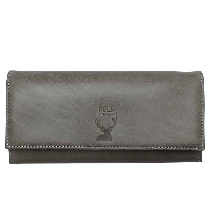 Изображение товара RELS Портмоне Falco Wild Женский из натуральной кожи Серое