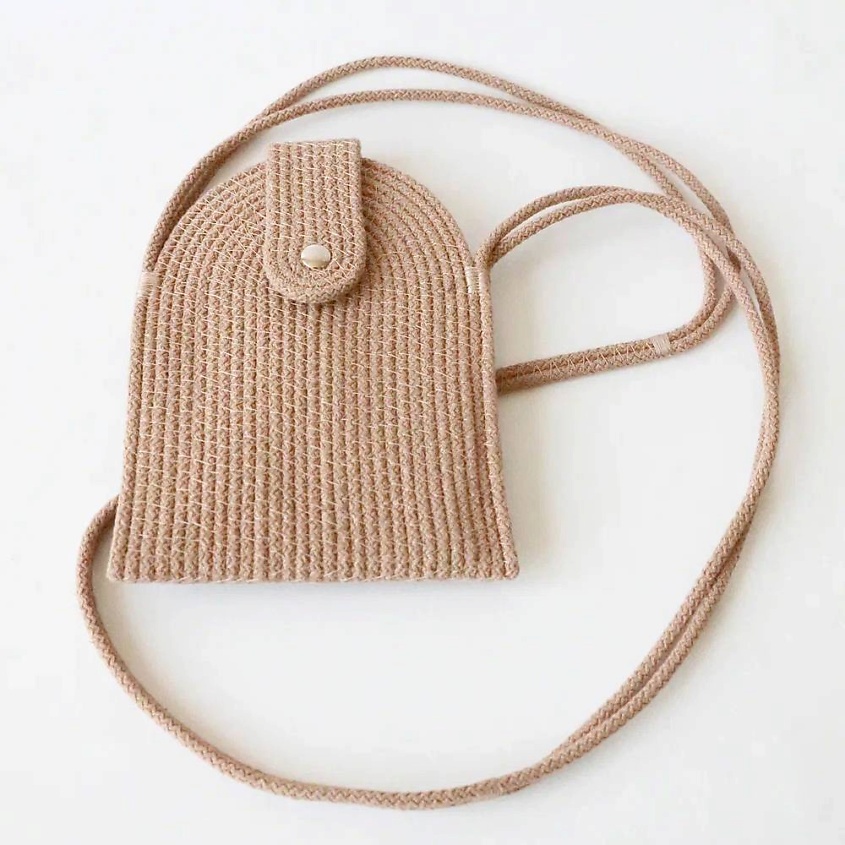 Изображение товара OLALA HOME Сумка для телефона кремовая кросс-боди из хлопкового шнура