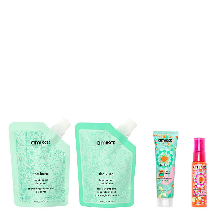 Изображение товара AMIKA Набор Rescue Team Hair Routine Trial Set, 2 x 60 мл + 2 x 30 мл