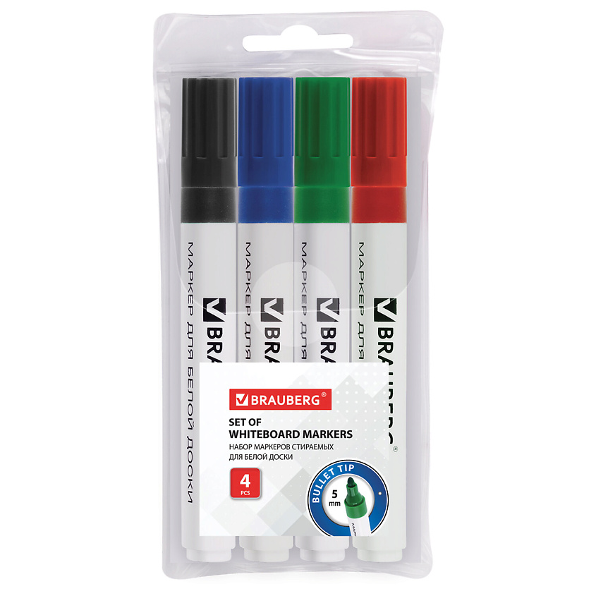 Изображение товара BRAUBERG Стираемые маркеры для белой доски 5мм, 1 шт