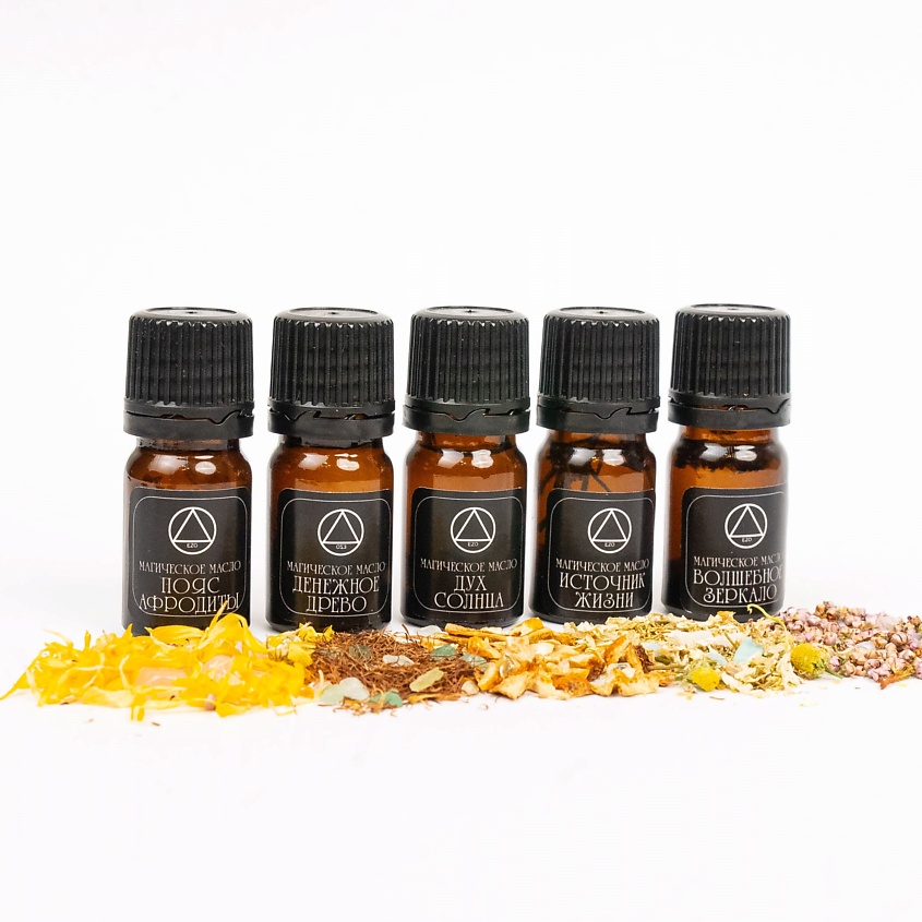 Изображение товара Магический набор масел ЭЗО БАЗА 5 Сет для энергии, молодости, богатства и иммунитета