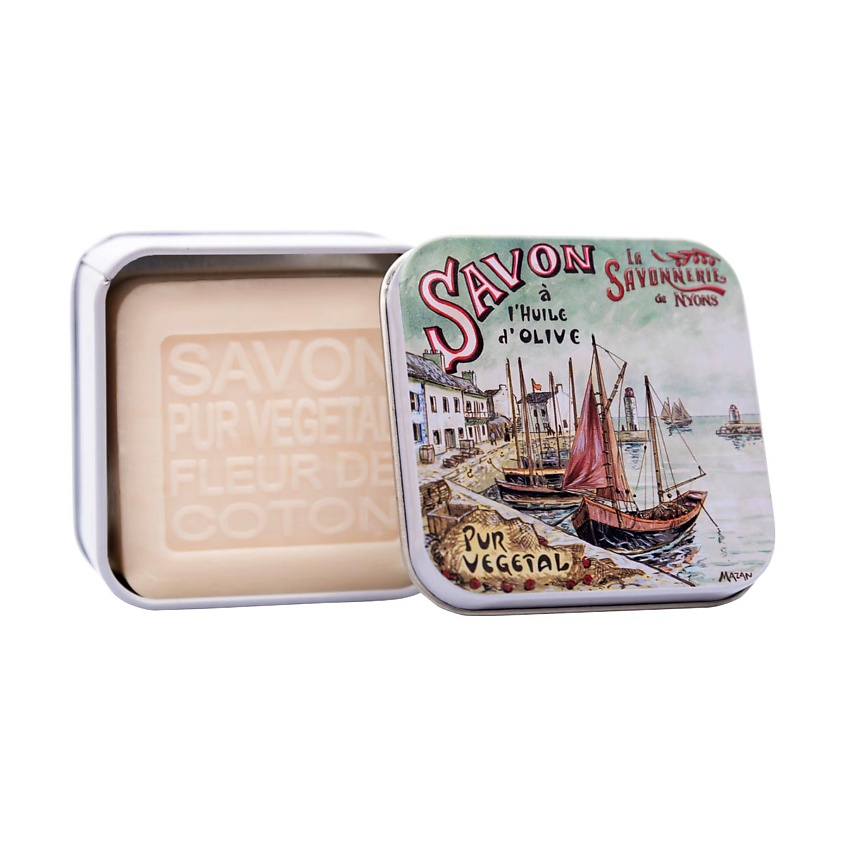 Изображение товара LA SAVONNERIE DE NYONS Мыло с цветком хлопка Порт, цвет: Белый, 100 г
