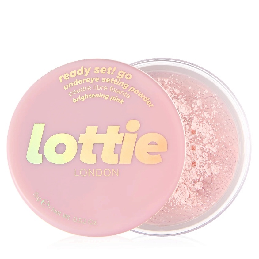 Изображение товара LOTTIE LONDON Пудра для лица Ready Set! Go Brightening Pink 15 г фиксатор макияжа