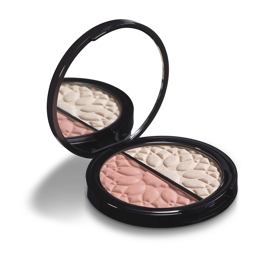 Изображение товара Л'ARTE DEL BELLO Палетка румяна и хайлайтера UOMO&DONNA 01 bachata элегантный естественный образ