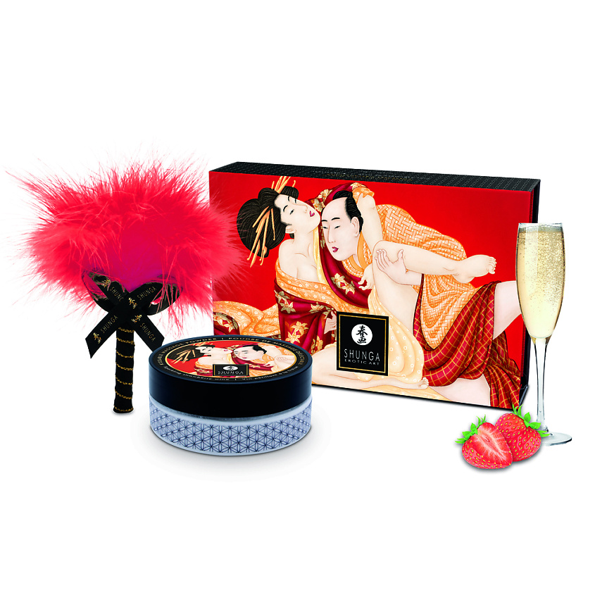 Изображение товара SHUNGA Массажная пудра Шампанское и клубника, 290