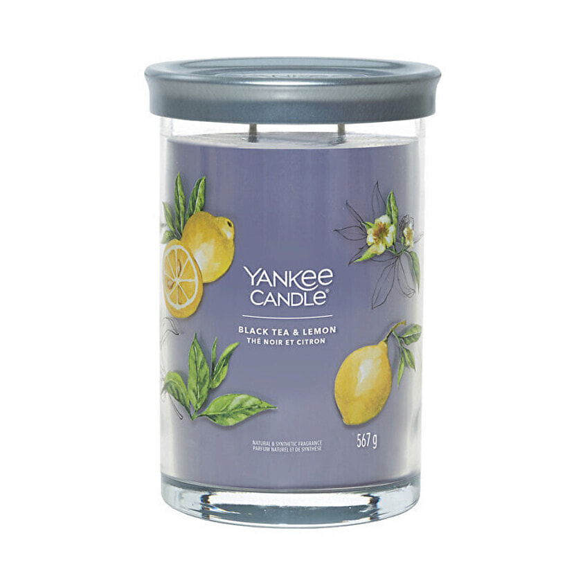 Изображение товара Ароматическая свеча Yankee Candle Black Tea & Lemon 567 г классический аромат
