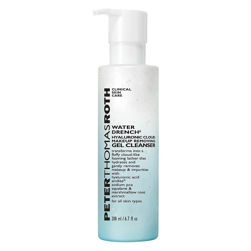 Изображение товара PETER THOMAS ROTH Гель для умывания Water Drench Hyaluronic Cloud Makeup Removing Gel, 200 мл