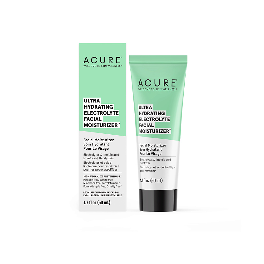Изображение товара ACURE Крем для лица Растительный сквален и электролиты, 50 мл.