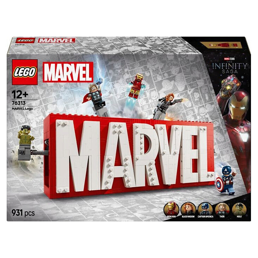 Изображение товара LEGO Конструктор MARVEL Logo & Minifiguren 931 деталей для коллекционеров