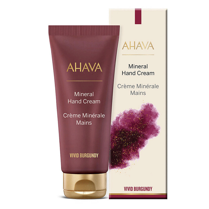 Изображение товара Крем для рук AHAVA Vivid Burgundy Mineral Hand Cream 100 мл питательное средство для увлажнения и в