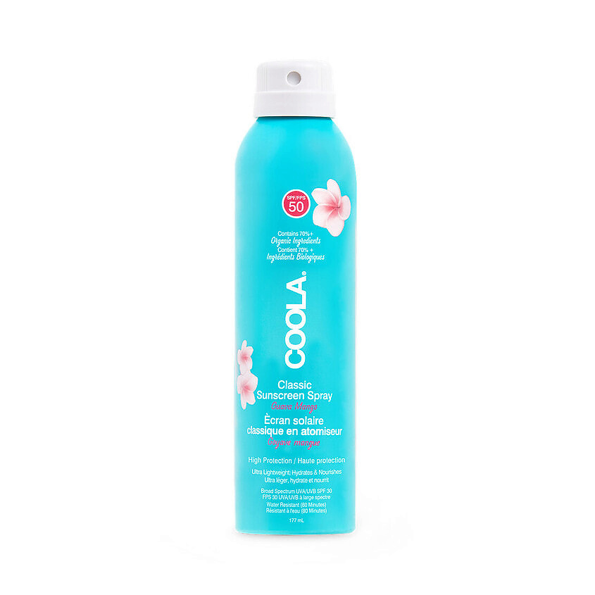 Изображение товара Солнцезащитный спрей COOLA Guava Mango SPF 50 177 мл для всей семьи