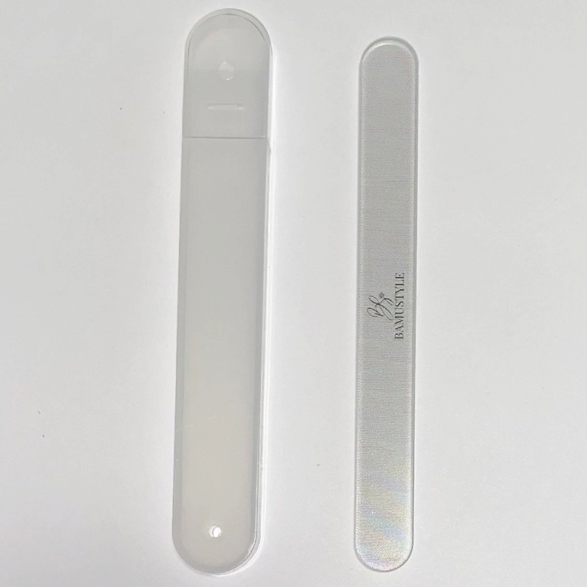 Изображение товара Стеклянная пилка для ногтей BAMUSTYLE, универсальная, безопасная и многоразовая