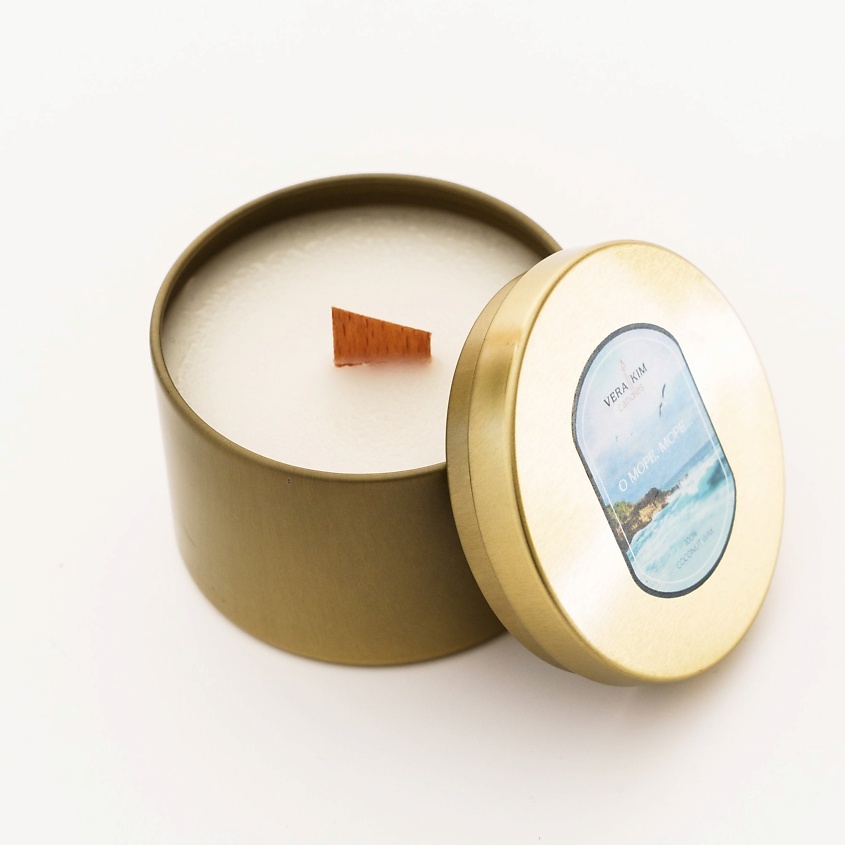 Изображение товара Ароматическая свеча VERA KIM CANDLES О МОРЕ, МОРЕ 120 мл ручная работа