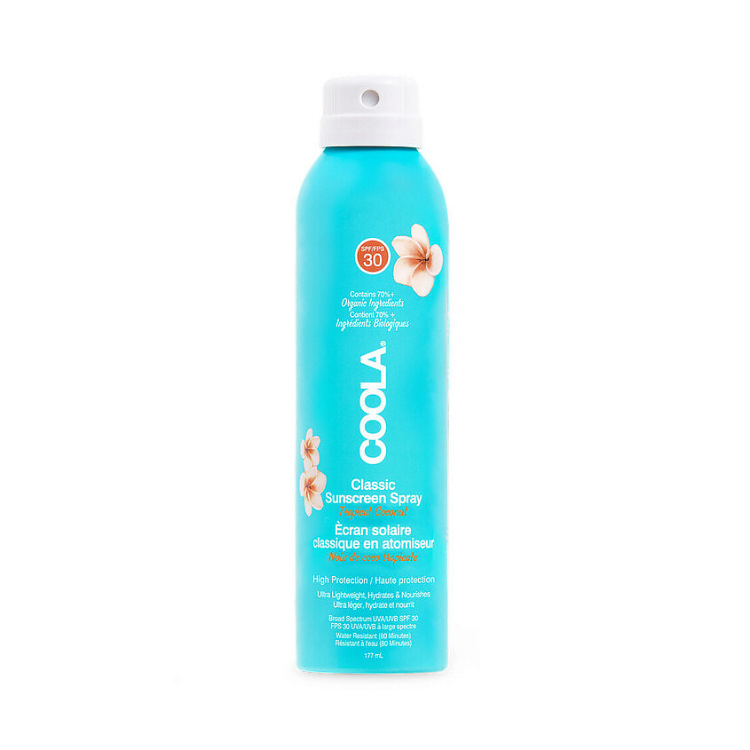 Изображение товара COOLA Солнцезащитный спрей для тела Classic Sunscreen Spray Tropical Coconut SPF 30, 177 мл